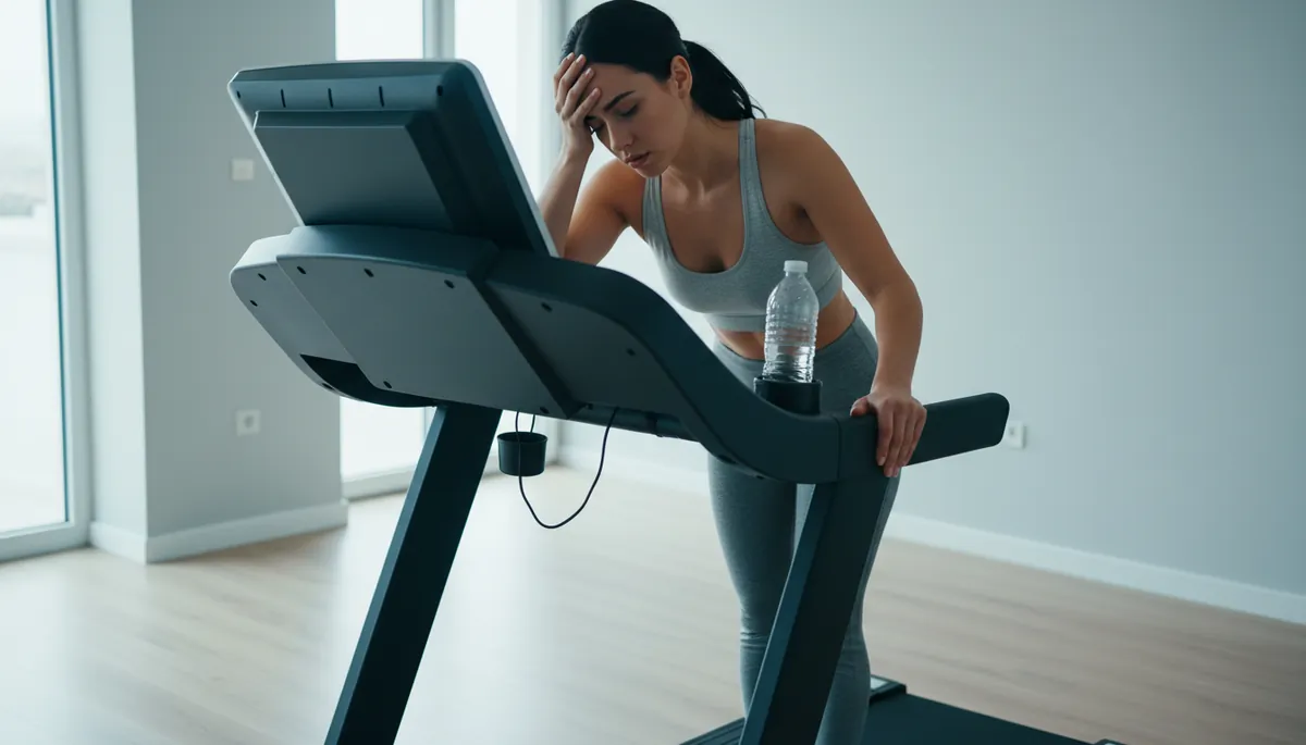 Tête qui tourne sur tapis de course